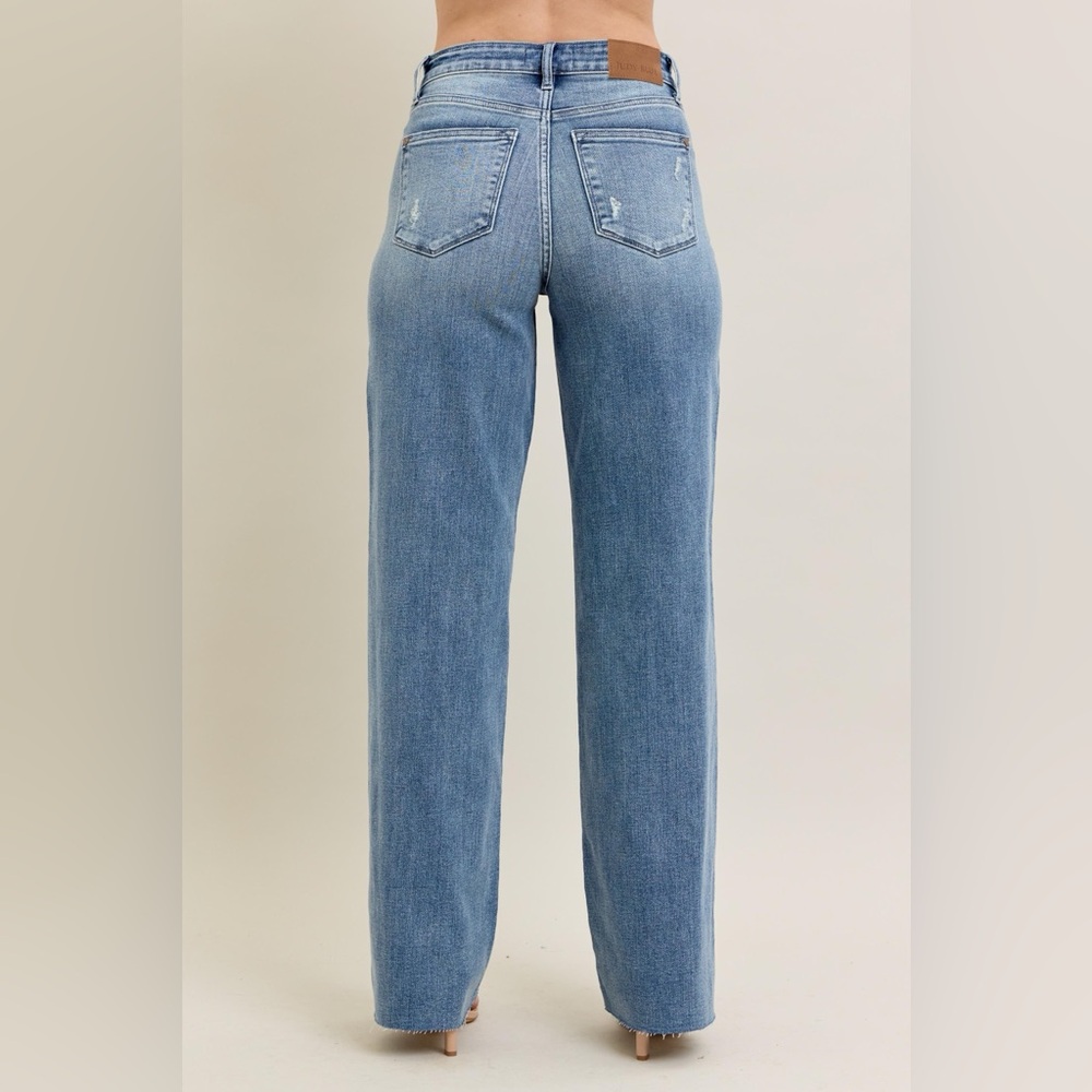 Judy Blue Full Size V - Front Baggy Jeans Plus Size - Picture 8 of 11